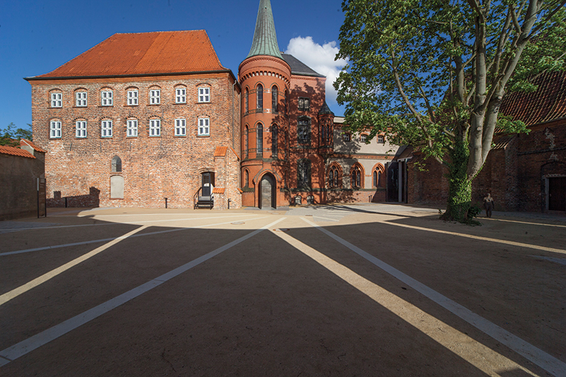 Foto: Europäisches Hansemuseum Lübeck, Innenhof (© Europäisches Hansemuseum, Thomas Radbruch)